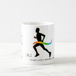 Das Marathon der Männer mit Regenbogen-Band Kaffeetasse