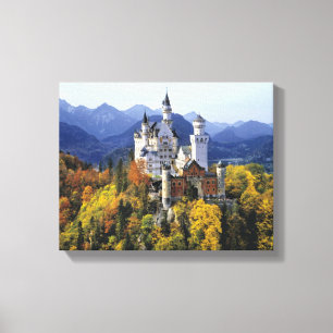 Das märchenhafte Neuschwanstein ist eines von drei Leinwanddruck