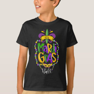 Das Mardi Gras Yall Funny Mardi Gras Party Maskenm T-Shirt
