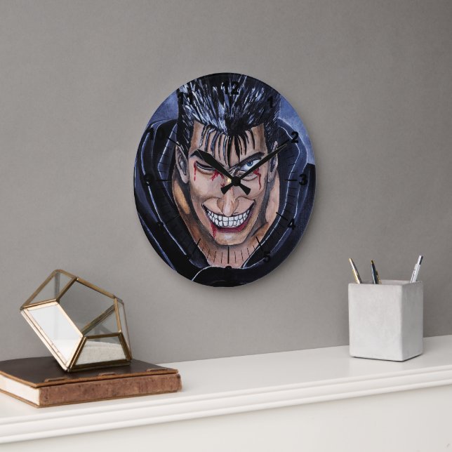 Das Marked Sufferer Gemälde von Alfred Fox Große Wanduhr (Büro)