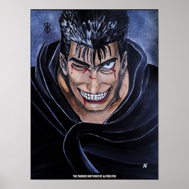 Das Marked Sufferer Gemälde von Alfred Fox Poster (Vorne)