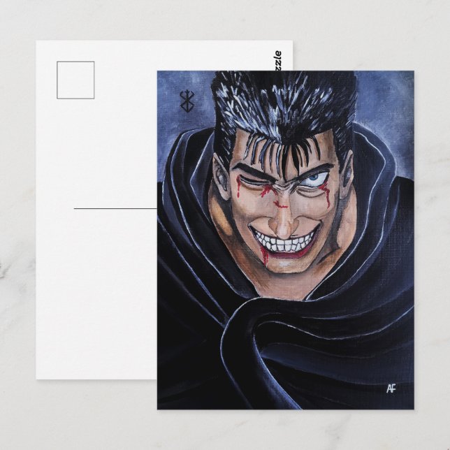 Das Marked Sufferer Gemälde von Alfred Fox Postkarte (Vorne/Hinten)
