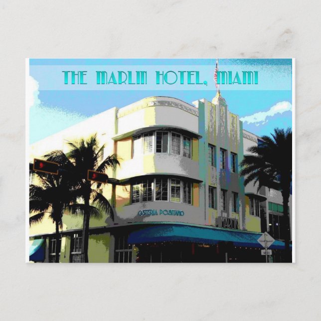 Das Marlin, Miami Beach Postkarte (Vorderseite)