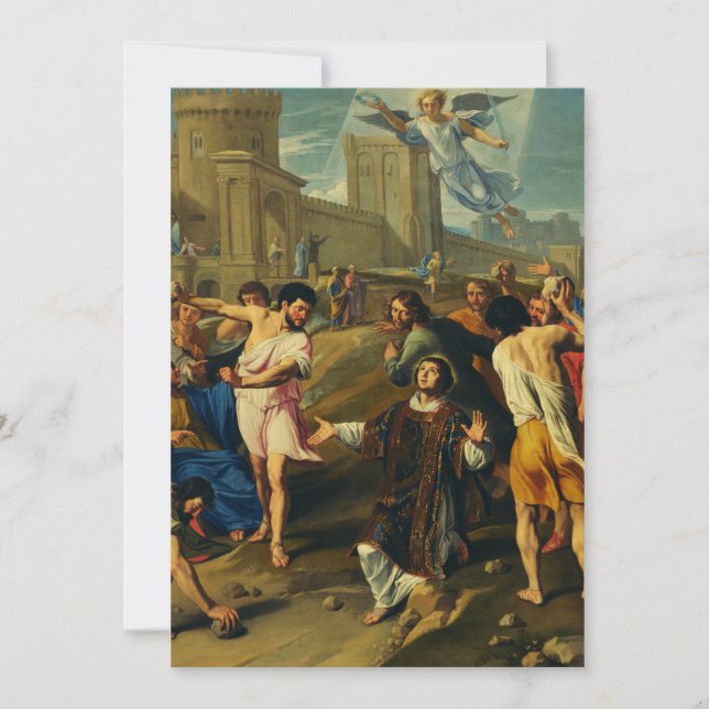 Das Martyrium von Saint Stephen Einladung (Vorderseite)