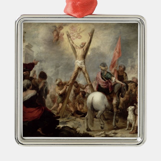 Das Martyrium von St Andrew, 1675-82 (Öl auf canva Ornament Aus Metall (Vorne)