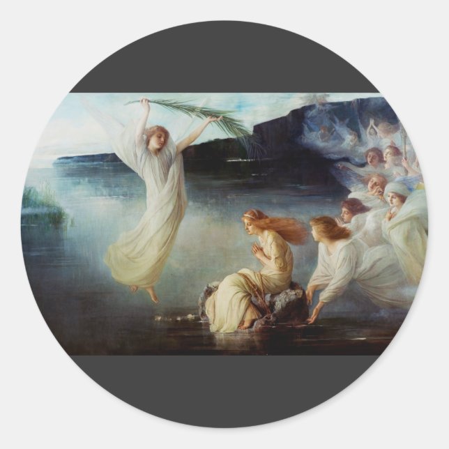 Das Martyrium von St. Christina Runder Aufkleber (Vorderseite)