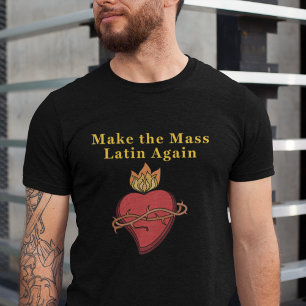 Das Mass Latin wieder zum heiligen Herz-T-Shirt ma T-Shirt