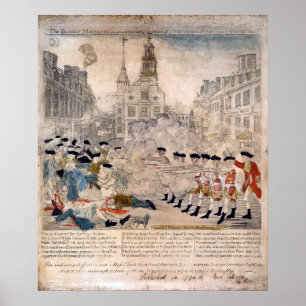Das Massaker von Boston, Paul Revere King Street Poster