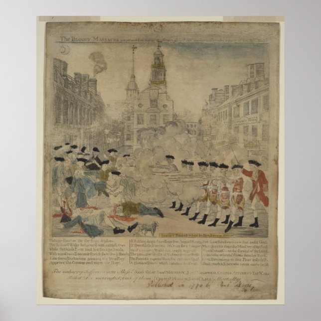 Das Massaker von Boston Poster (Vorne)