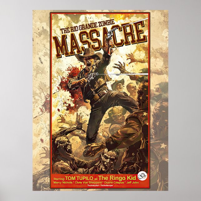Das Massaker von Rio Grande Zombie Poster (Vorne)