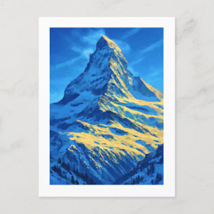 Das Matterhorn Schweiz Feiertagspostkarte