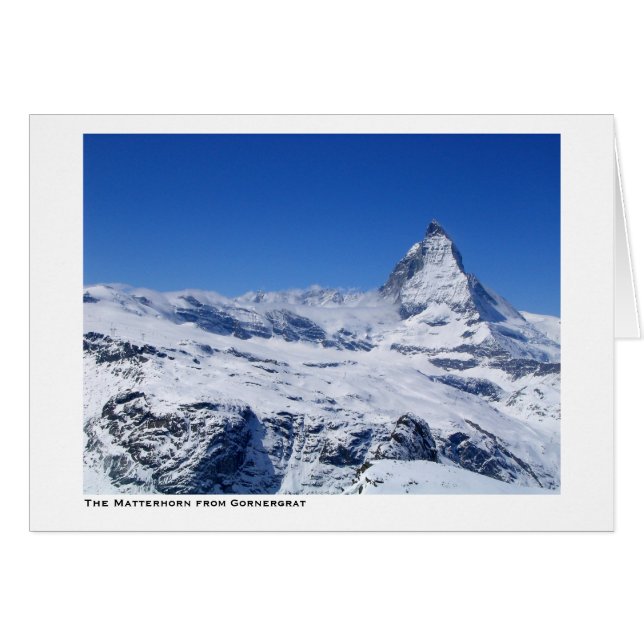 Das Matterhorn von Gornergrat (Vorderseite (Horizontal))
