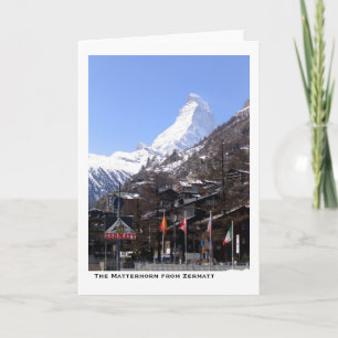 Das Matterhorn von Zermatt Karte