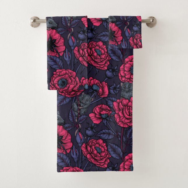 Das Mäuse-Party Badhandtuch Set (Insitu)