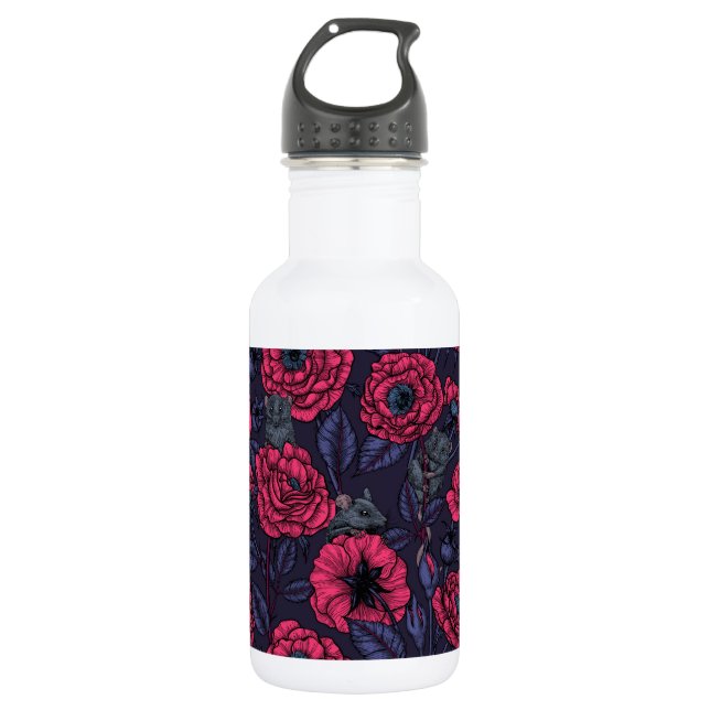 Das Mäuse-Party Edelstahlflasche (Vorderseite)