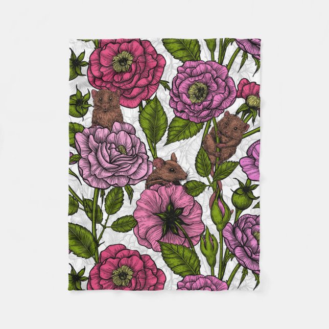 Das Mäuse-Party Fleecedecke (Vorderseite)