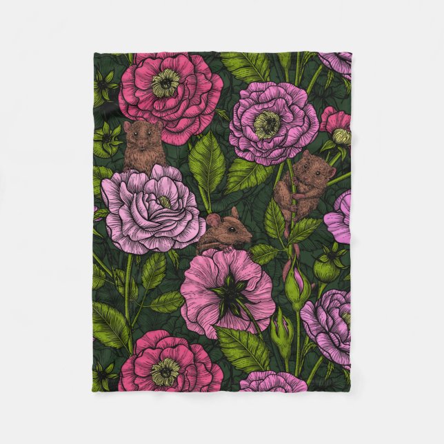 Das Mäuse-Party Fleecedecke (Vorderseite)