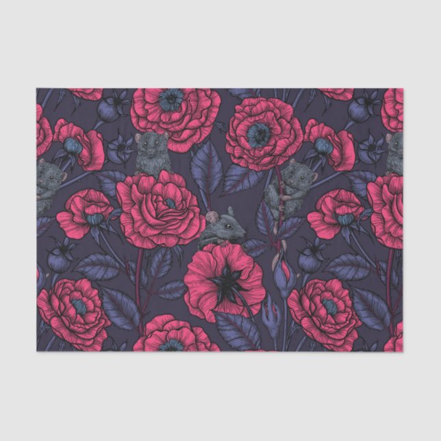 Das Mäuse-Party Seidenpapier (Vorderseite)