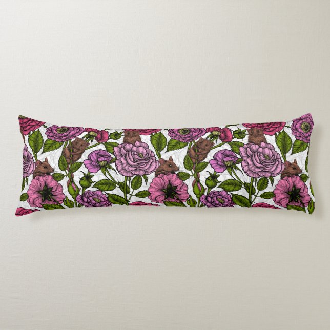 Das Mäuse-Party Seitenschläferkissen (Vorderseite)