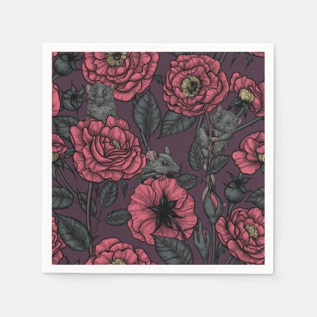 Das Mäuse-Party Serviette (Vorderseite)