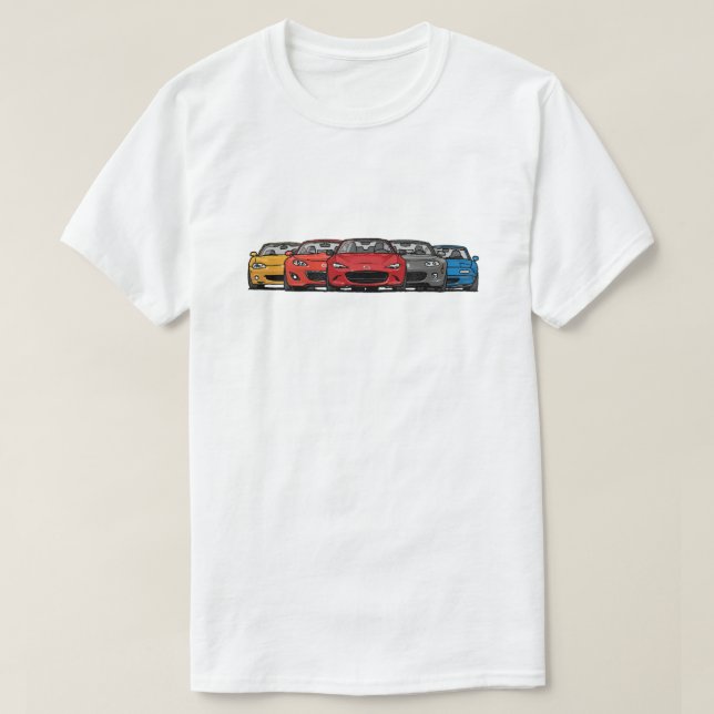 Das Mazda- Miataanordnungs-Shirt der Männer T-Shirt (Design vorne)