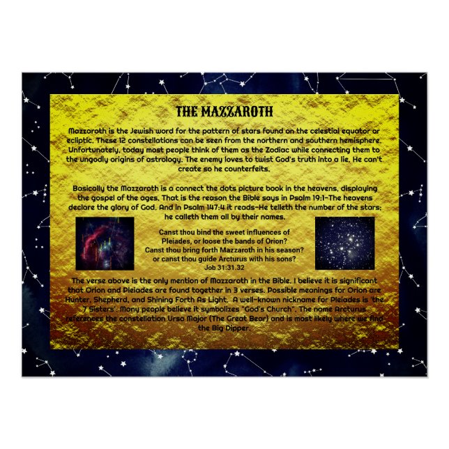 Das Mazzaroth-Glossy-Poster Poster (Vorderseite)