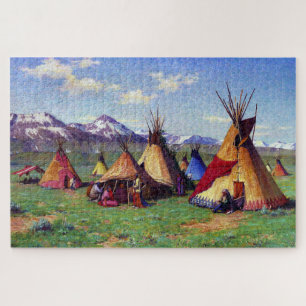 Das Medizin-Tipi Joseph Henry Sharp 1903 Puzzle