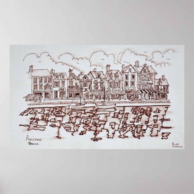 Das Meer, Amiens | Somme, Frankreich Poster (Vorne)