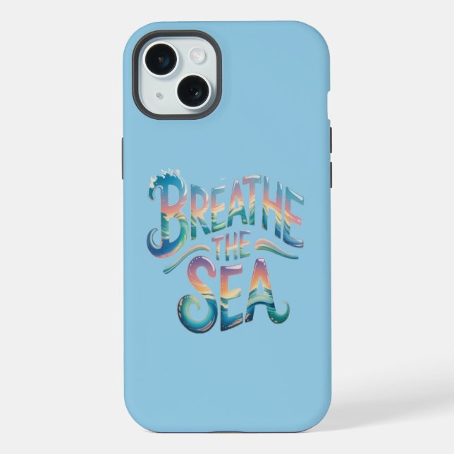 Das Meer atmen iPhone Hülle (Rückseite)