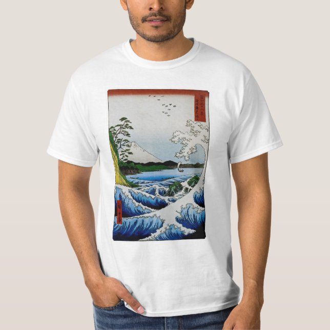 Das Meer in Satta in der Provinz Suruga, 1858 T-Shirt (Vorderseite)