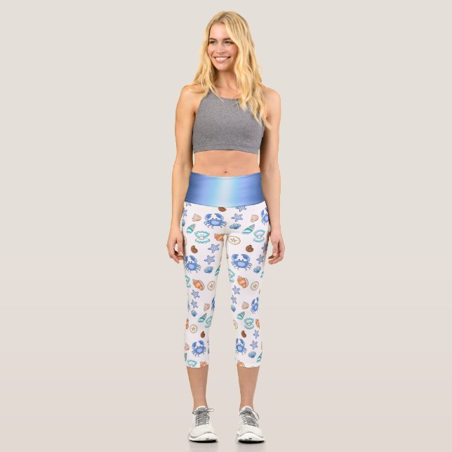Das Meer ist gepflegt Capri Leggings (Vorderseite)