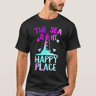 Das Meer ist mein schönster Ort Lighthouse Summer T-Shirt