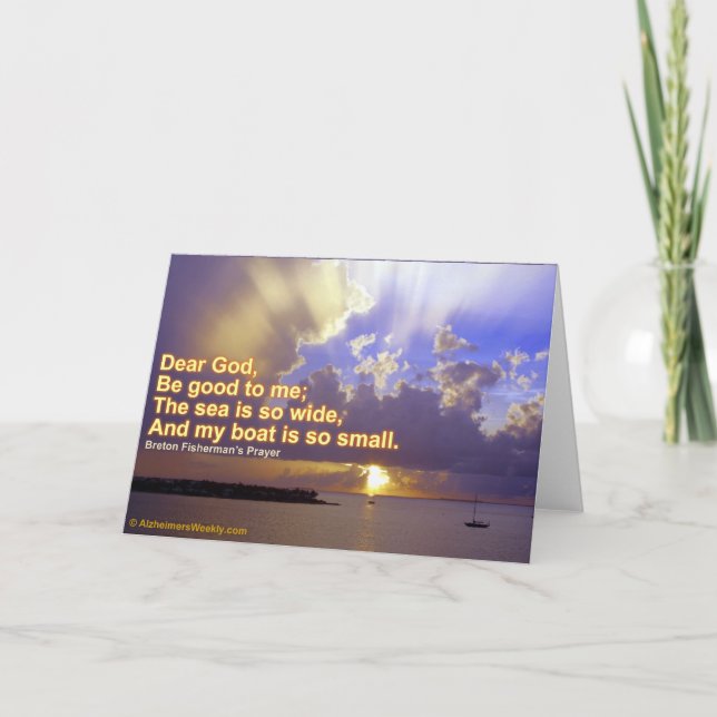 Das Meer ist so groß wie die Grußkarte Karte (Vorderseite)