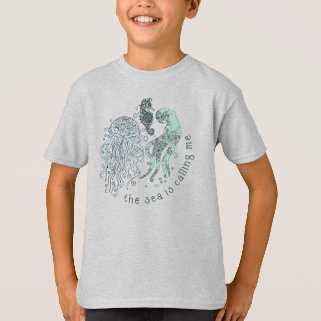 Das Meer ruft mich an T-Shirt (Vorderseite)