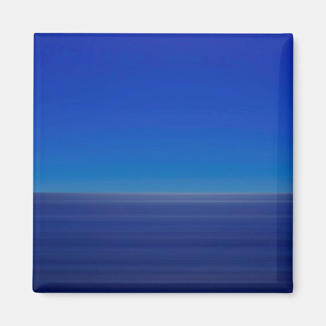 "Das Meer trifft auf den Himmel kurz vor Sonnenauf Magnet (Vorne)