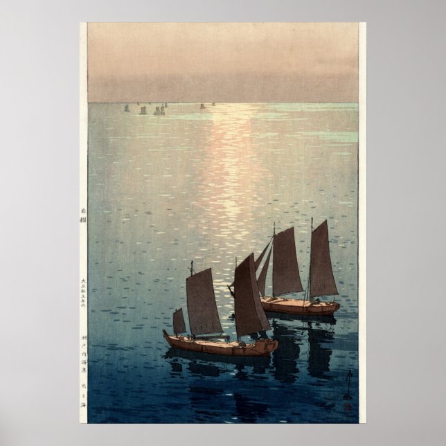Das Meer von Hiroshi Yoshida Poster (Vorne)