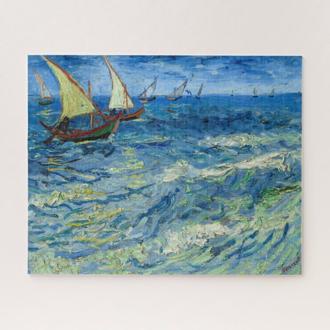 Das Meer von Saintes-Maries von Vincent van Gogh Puzzle (Horizontal)