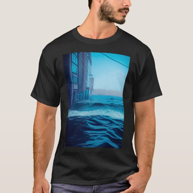 Das Meer wacht in der Stadt. T-Shirt (Vorderseite)