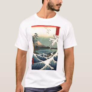 Das Meer weg von Satta durch Utagawa Hiroshige T-Shirt