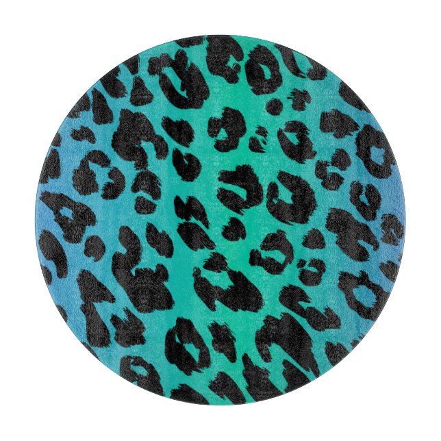 Das mehrfarbige Leopard-Design 6 Schneidebrett (Vorderseite)