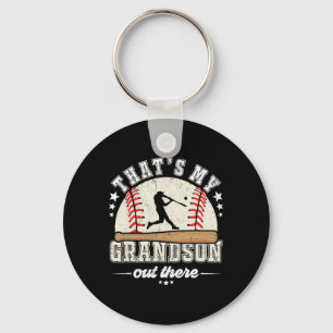 Das meine Großmutter da draußen Baseball Großmutte Schlüsselanhänger