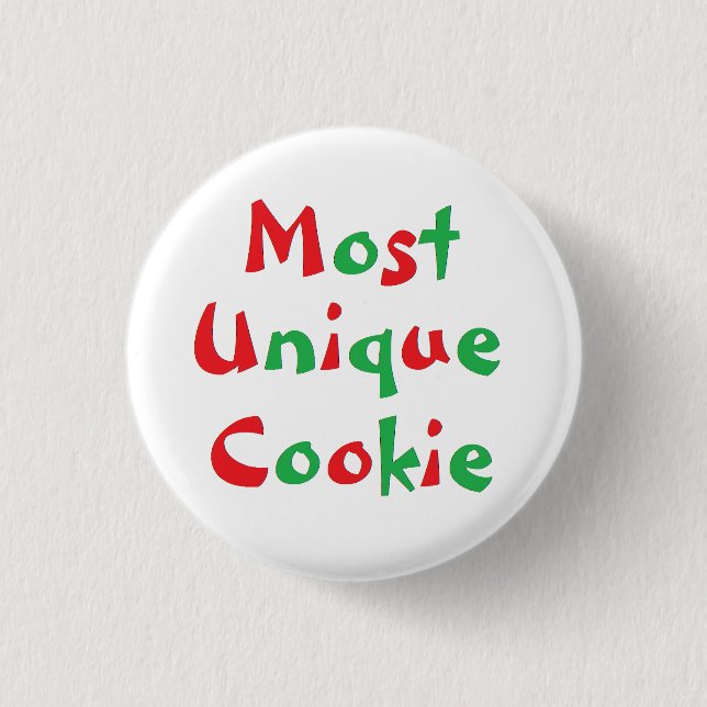 "Das meiste einzigartige Plätzchen-" Preis-Button Button (Vorderseite)