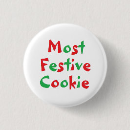 "Das meiste festliche Plätzchen-" Preis-Button Button