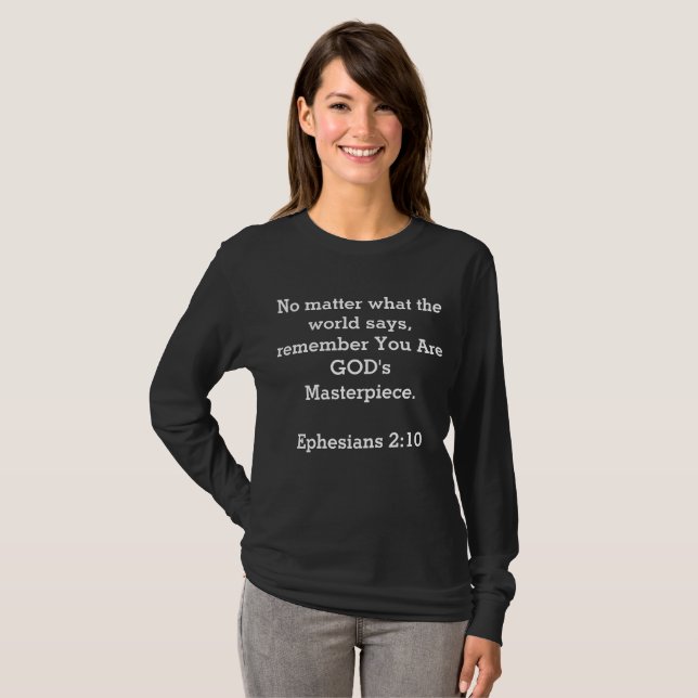 "DAS MEISTERWERK DES GOTTES " T-Shirt (Vorne ganz)