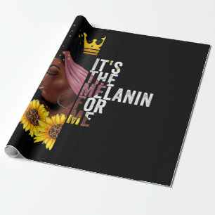 Das Melanin für mich ist die Melanin der schwarze Geschenkpapier