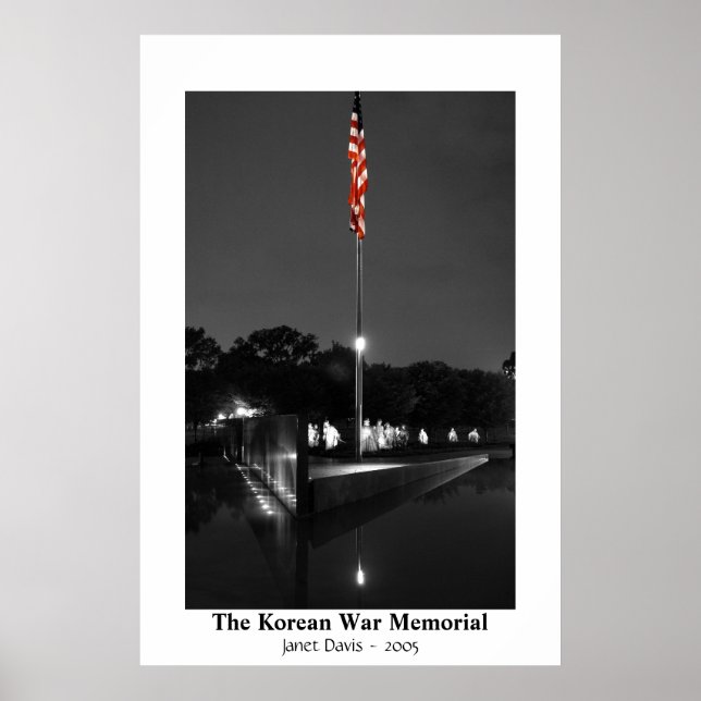 Das Memorial zum Koreakrieg von Janet Davis Poster (Vorne)