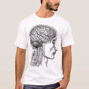 Das menschliche Gehirn - Antike Gravur T-Shirt