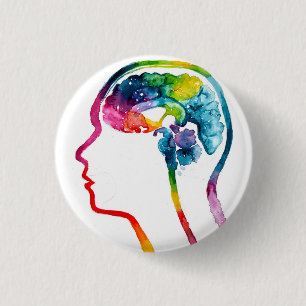 Das menschliche Gehirn Button