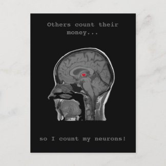 Das menschliche Gehirn - Postkarte