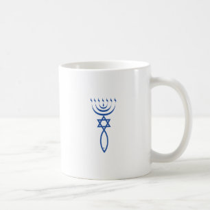 Das messianische jüdische Siegel von Jerusalem Kaffeetasse